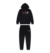 Trapstar Chenille Decoded Hoodie Tracksuit Black/Red