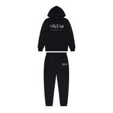 Trapstar Chenille Camo Decoded Hooded Anniversary Tracksuit Black