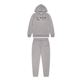 Trapstar Chenille Camo Decoded Hooded Anniversary Tracksuit Grey