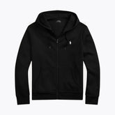 Ralph Lauren Doppelstrick-Kapuzenpullover mit durchgehendem Reißverschluss