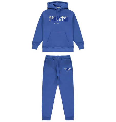 Trapstar Chenille Decoded Hoodie Tracksuit Dazzling Blue