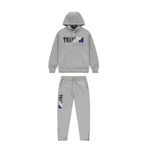 Trapstar Chenille Decoded Hoodie 2.0 Tracksuit Grey/Blue