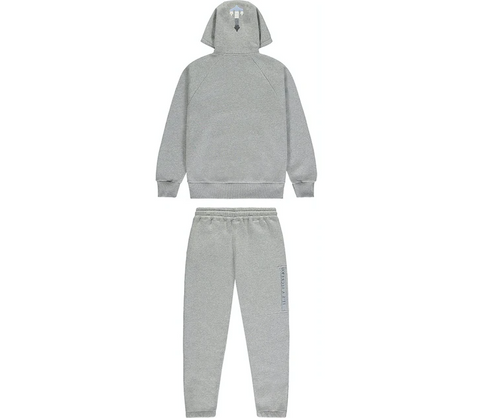 Trapstar Chenille Decoded Hoodie 2.0 Tracksuit Grey/Ice Blue