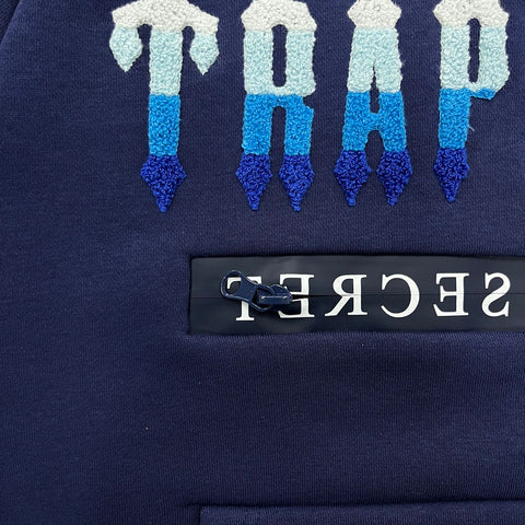Trapstar Chenille Decoded Hoodie 2.0 Tracksuit Medieval Blue