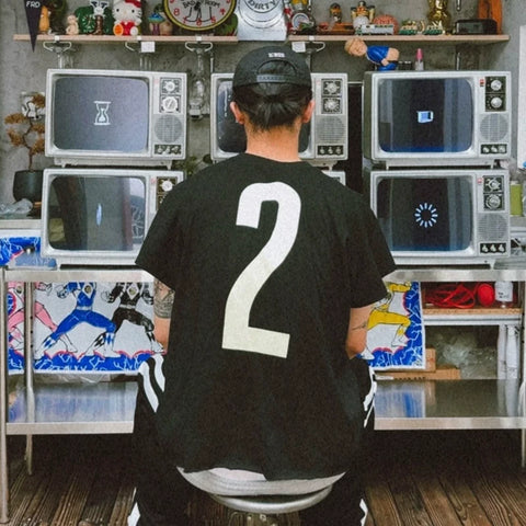 YEEZY x GOSHA "Vultures Album Drop" Boxy Shoulder-Drop Tee