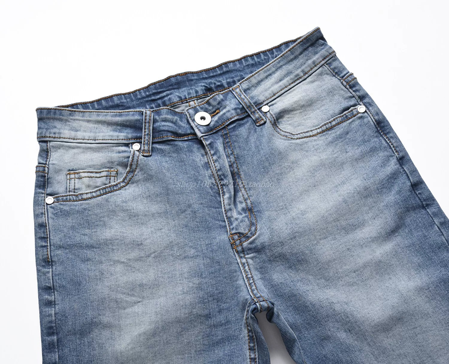 KANYE Washed Casual All-Purpose Denim Pants