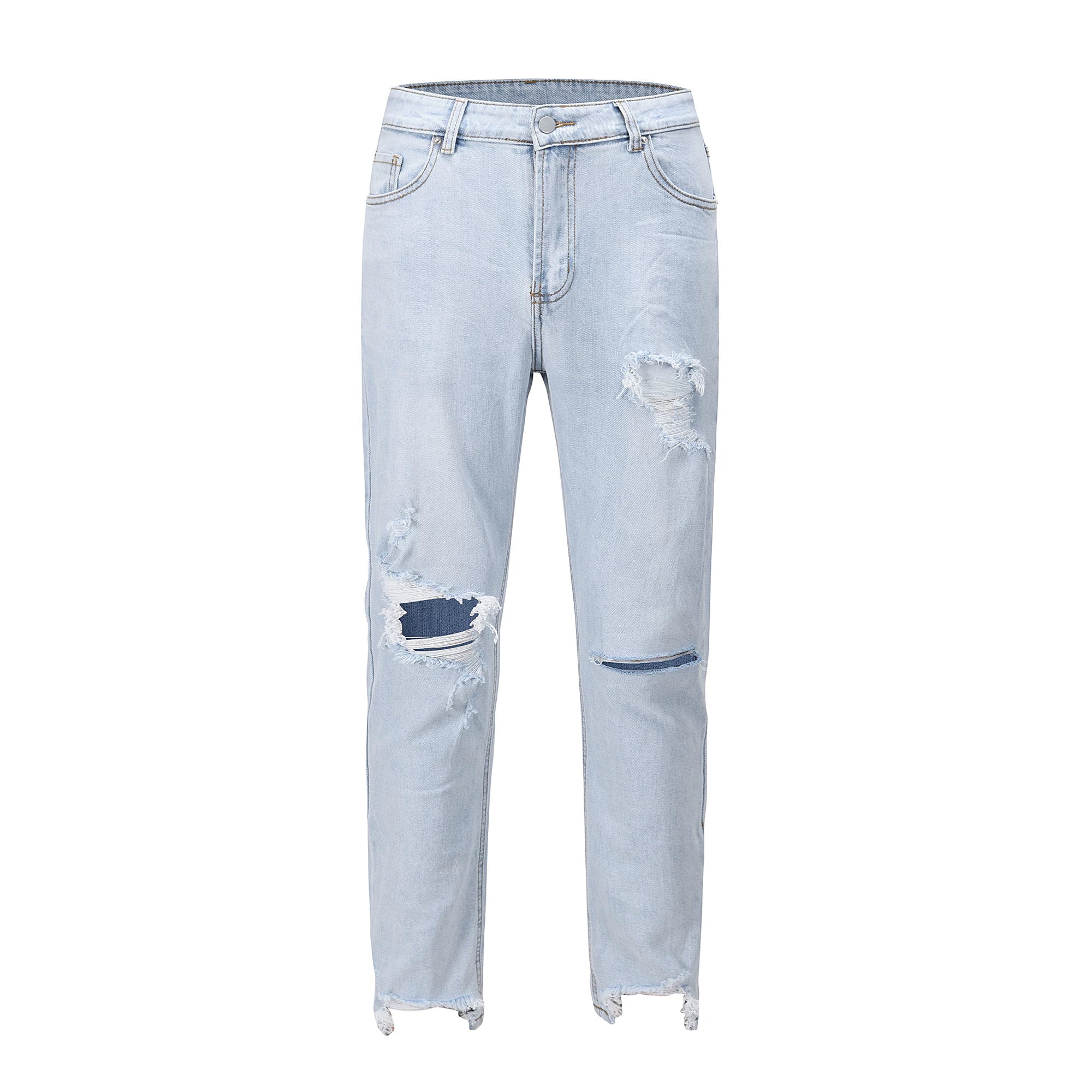 Kanye's identical street hip-hop distressed jeans