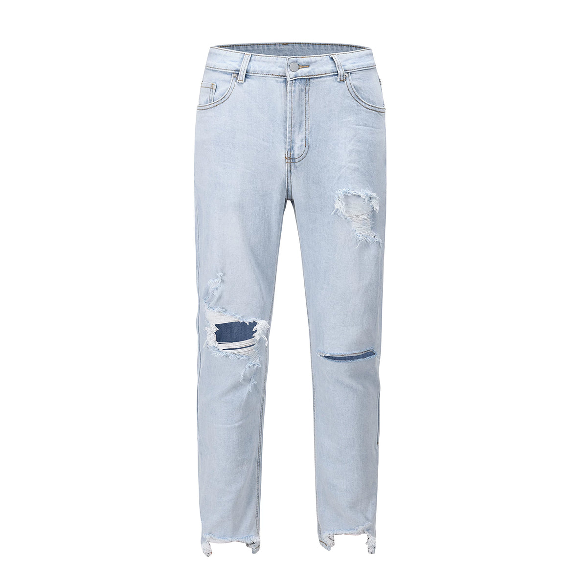 Kanye's identical street hip-hop distressed jeans