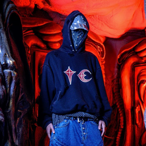 Thug Club Stained Wrinkled Vintage Hoodie
