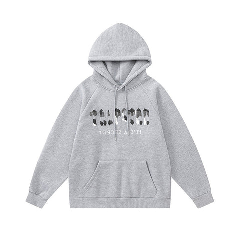 Trapstar Chenille Camo Decoded Hooded Anniversary Tracksuit Grey