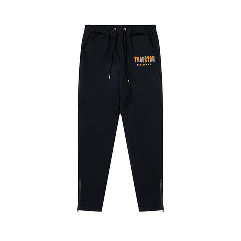 Trapstar Chenille Decoded Hoodie Tracksuit Black/Orange