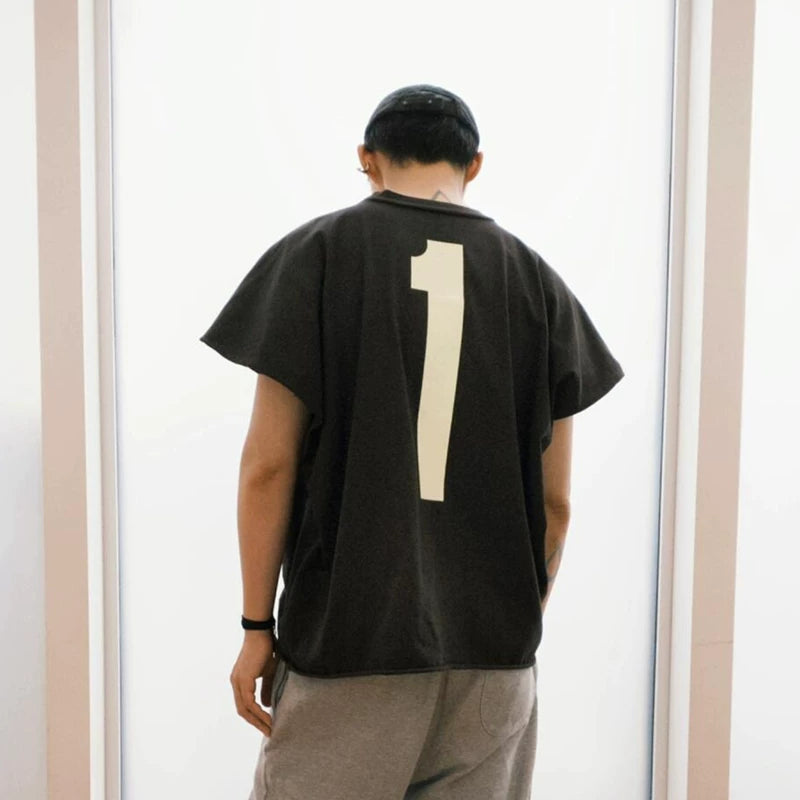 YEEZY x GOSHA "Vultures Album Drop" Boxy Shoulder-Drop Tee