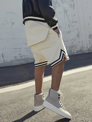 FEAR OF GOD FOG Season 5 Main Line Sports Basketball Pants High Street Loose Trendy Brand Mesh Five Point Shorts