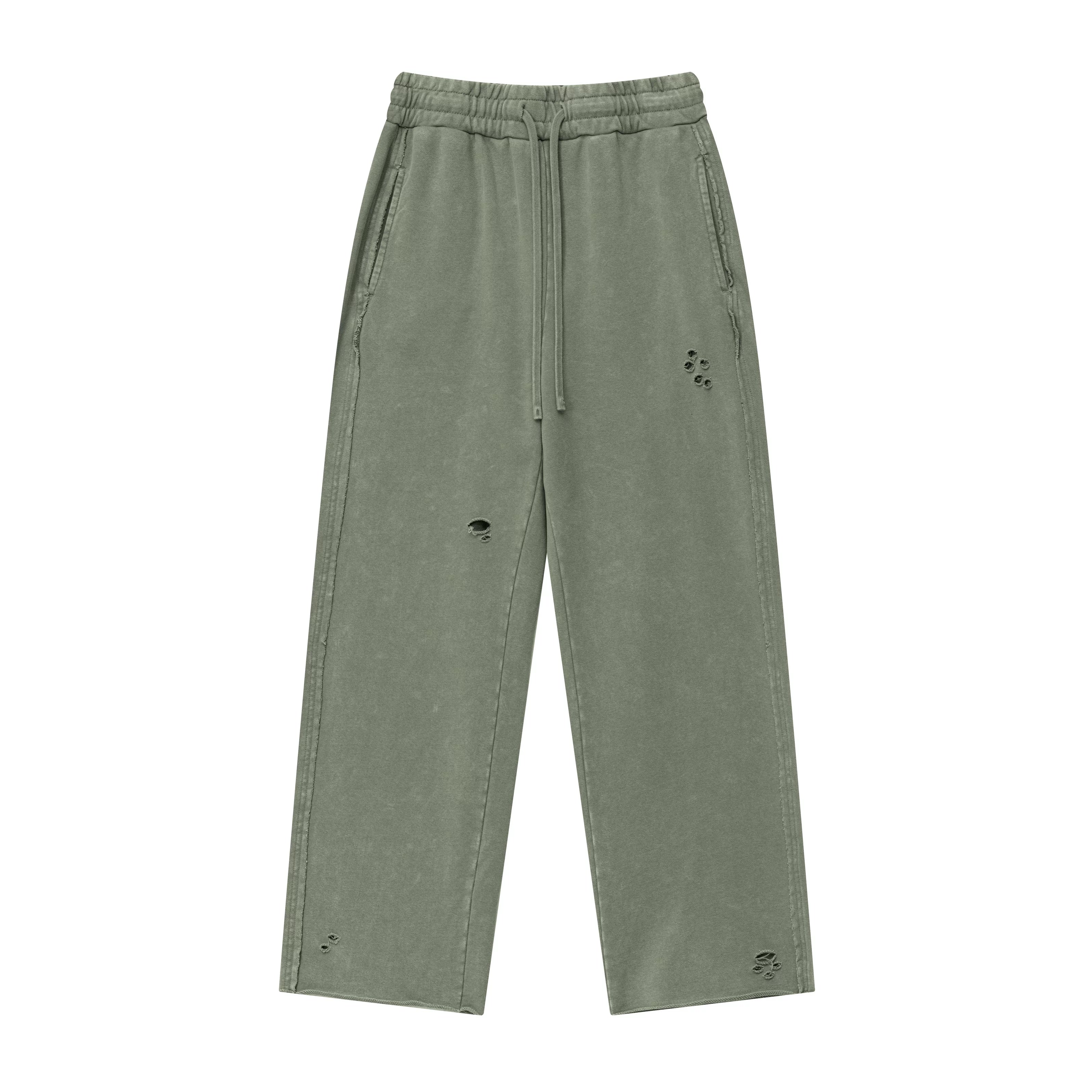 Kanye's distressed washed-out casual pants