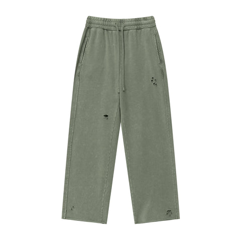 Kanye's distressed washed-out casual pants