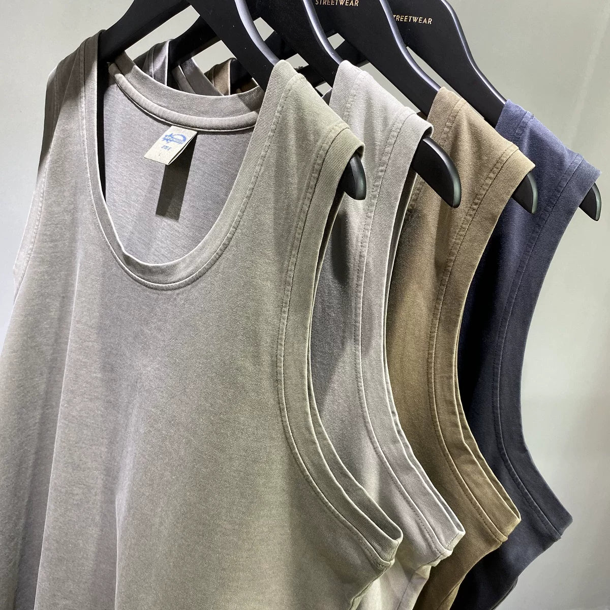 Kanye West's washed-out distressed tank top