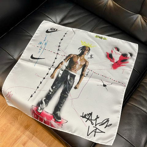 Kanye Inspired Streetwear Rap Album Print Headscarf