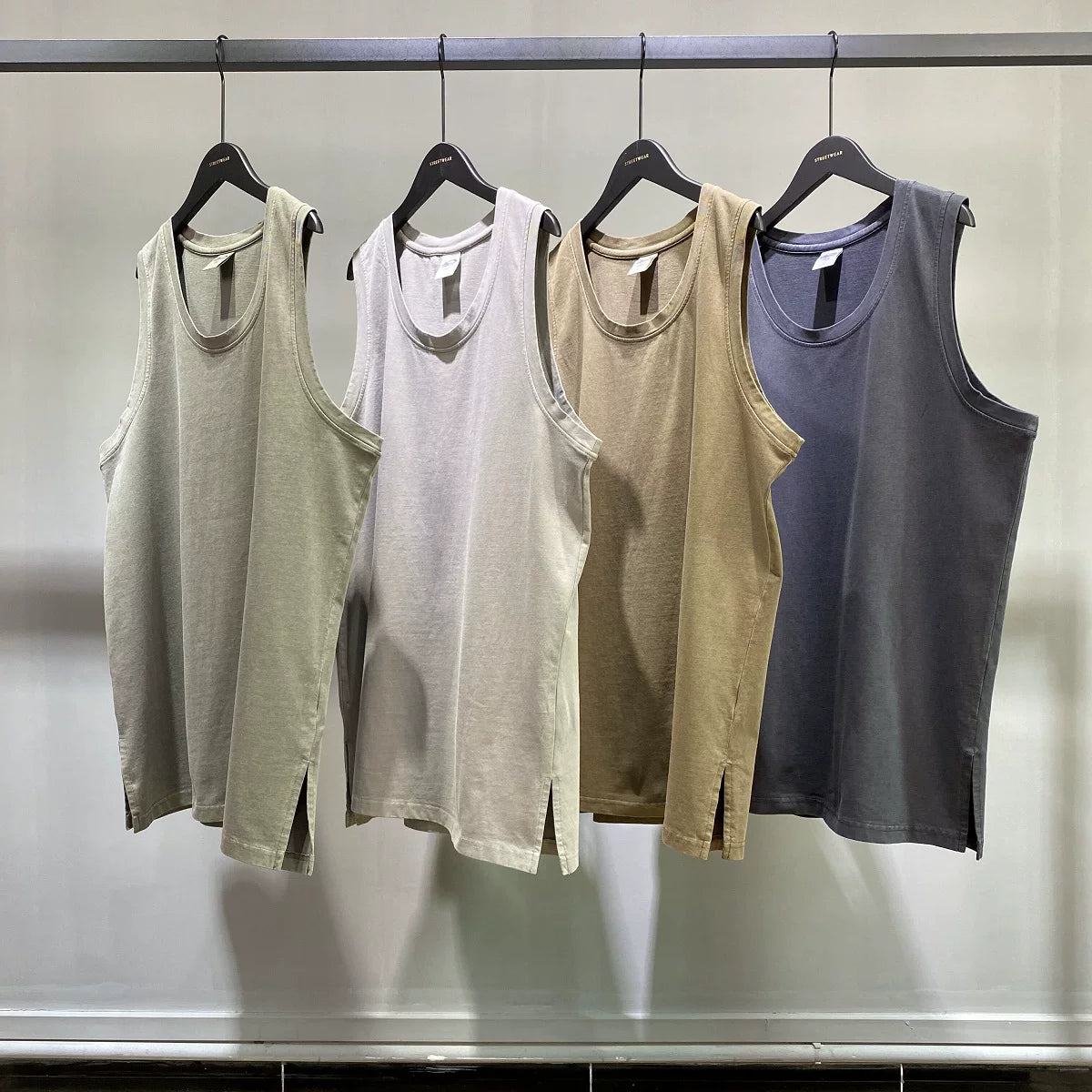Kanye West's washed-out distressed tank top