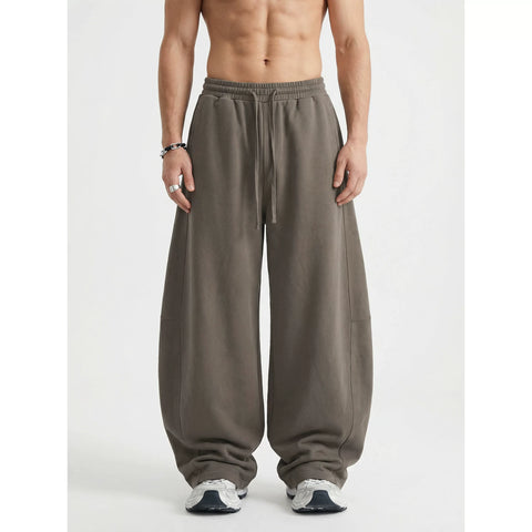 Kanye stretch water-washed curved-cut jogger pants