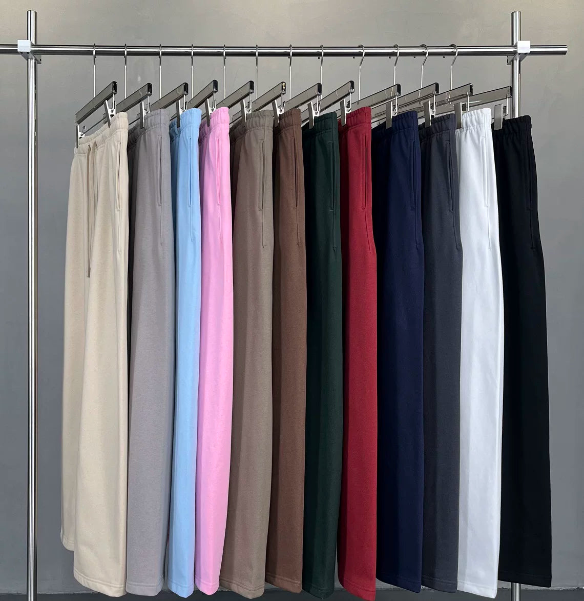 KANYE straight-cut, draping, loose-fitting long pants