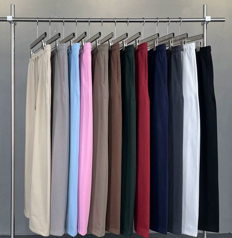 KANYE straight-cut, draping, loose-fitting long pants