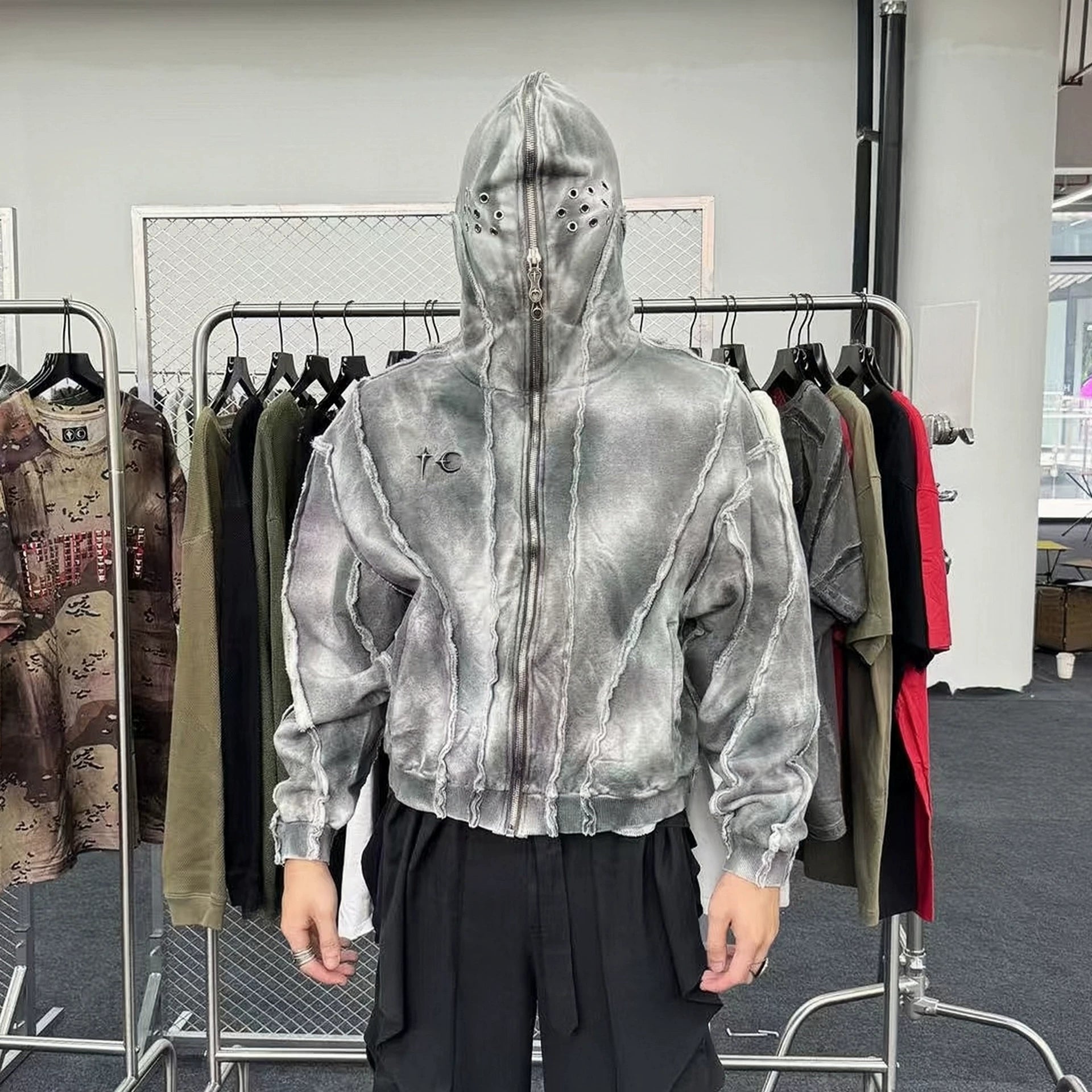 THUG CLUB Shark Mask Hoodie