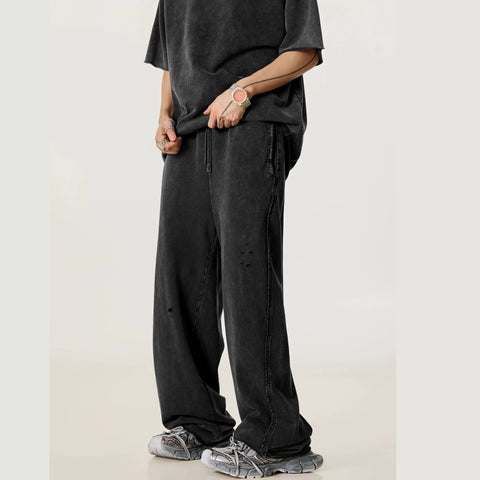 Kanye's distressed washed-out casual pants