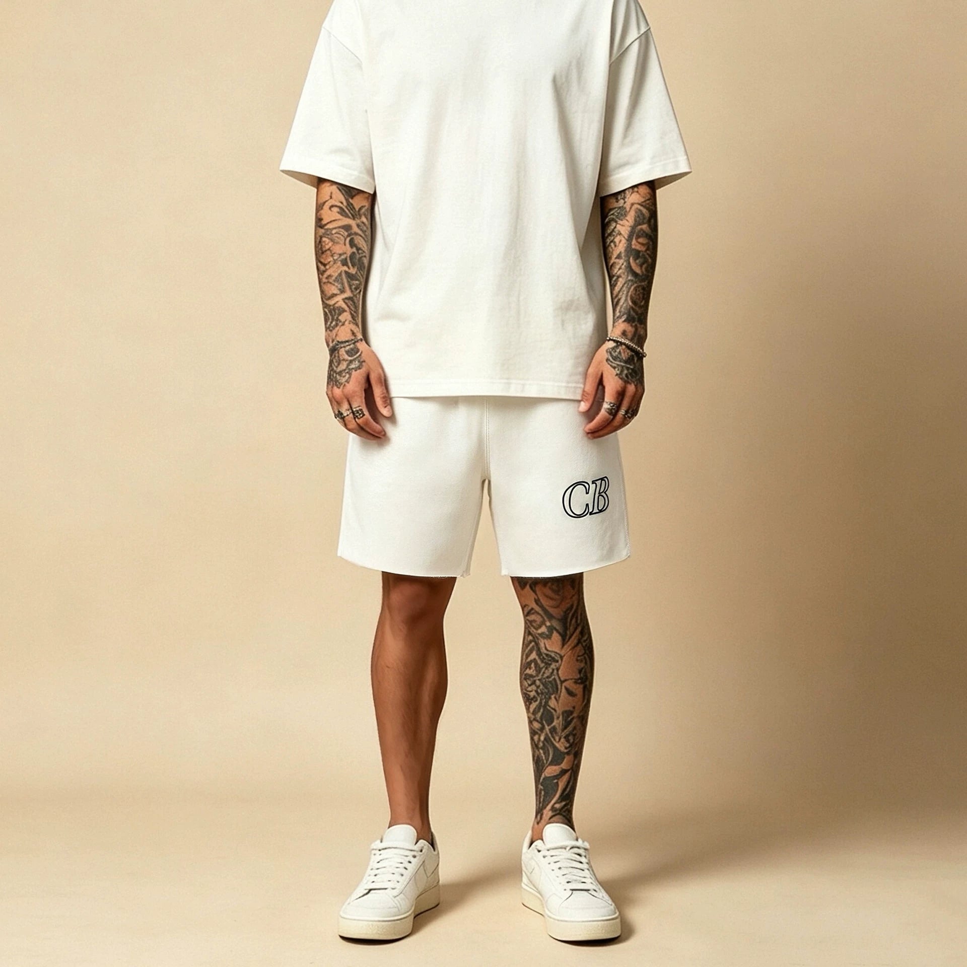 Cole Buxton minimalist letter printed five quarter pants American fashion brand men's and women's loose casual sports shorts