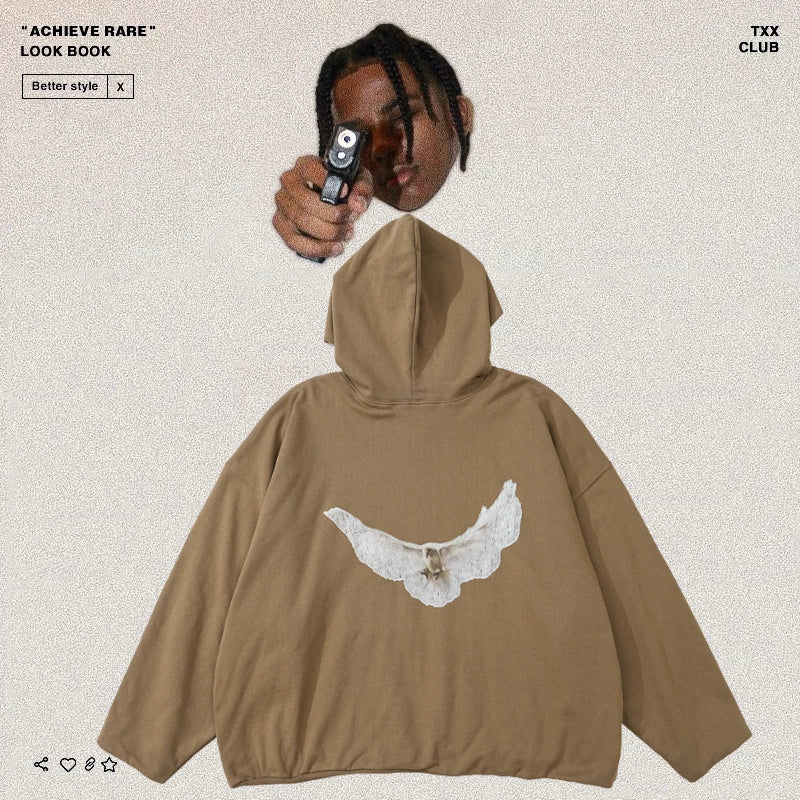 YEEZY Kanye Peace Dove Print Hoodie