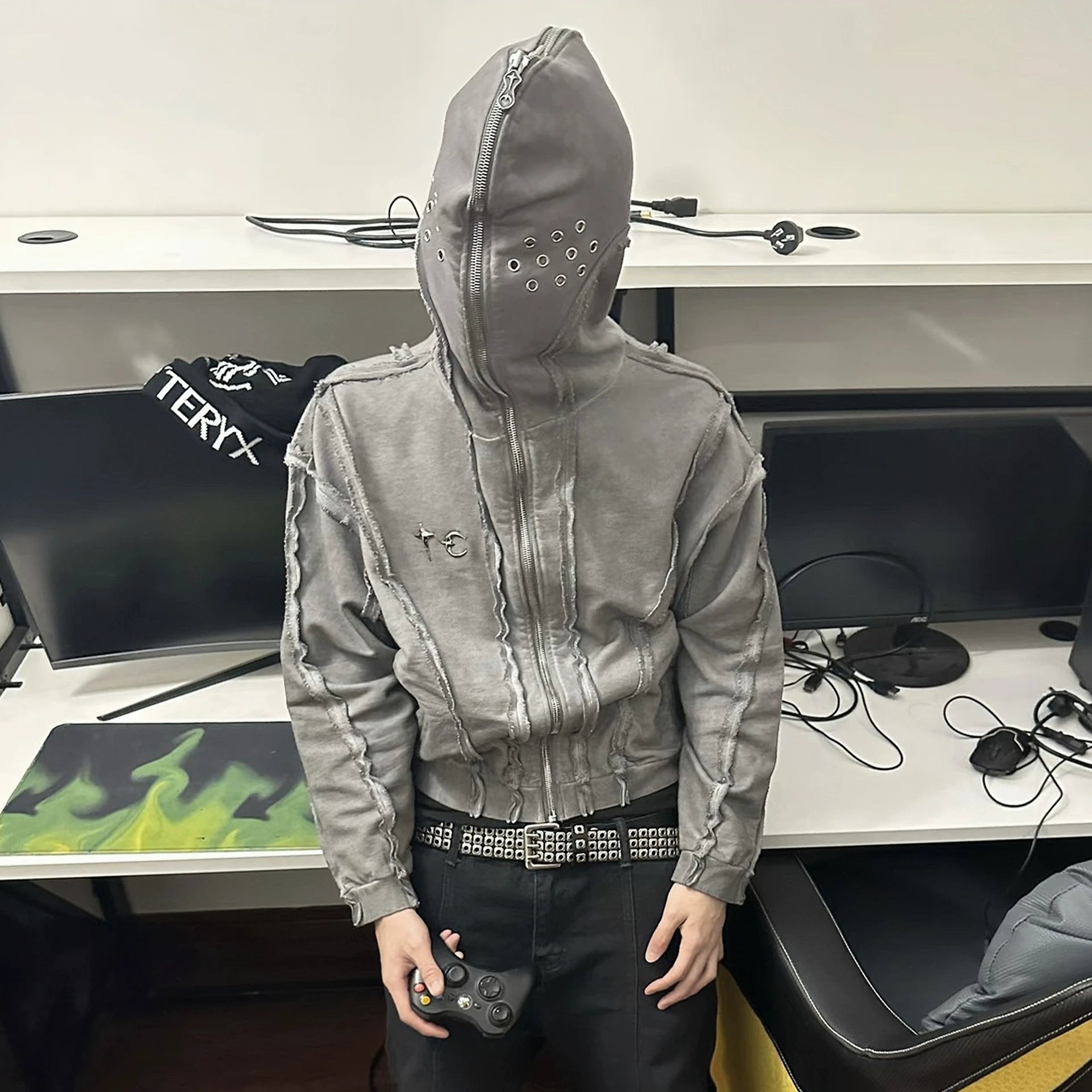 THUG CLUB Shark Mask Hoodie