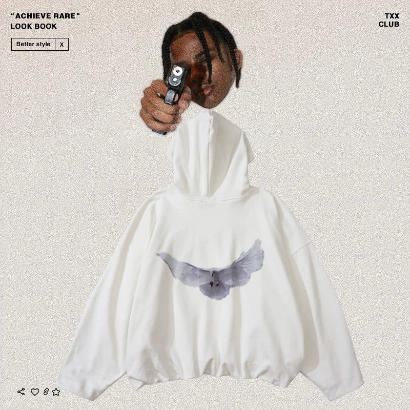 YEEZY Kanye Peace Dove Print Hoodie