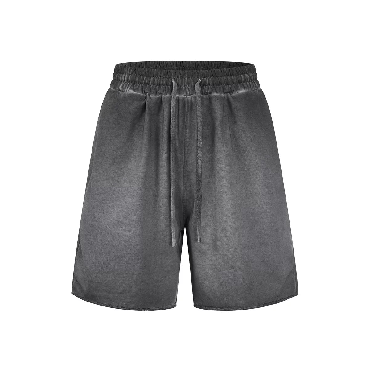 KANYE's loose, washed and distressed shorts