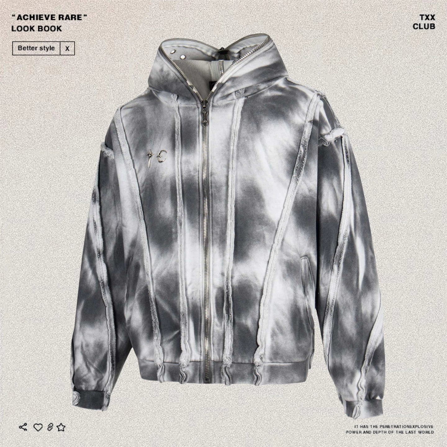 THUG CLUB Shark Mask Hoodie