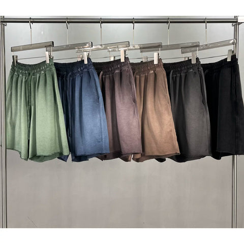 KANYE's loose, washed and distressed shorts