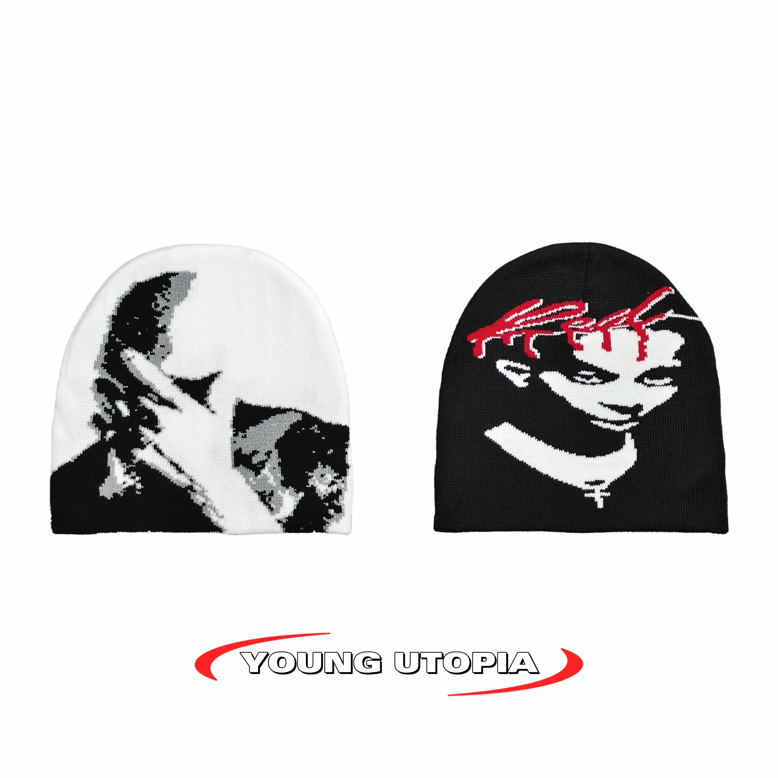 American Streetwear Playboi Carti Style Slouchy Beanie