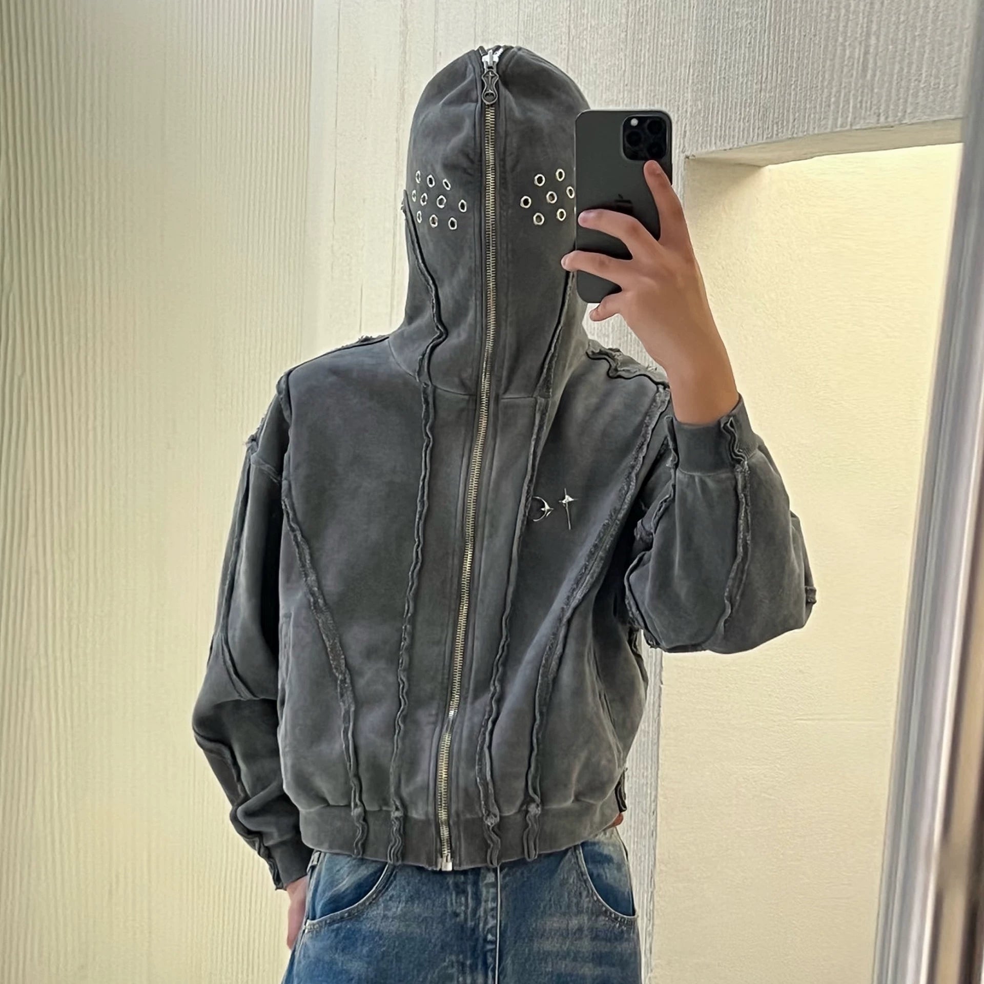 THUG CLUB Shark Mask Hoodie