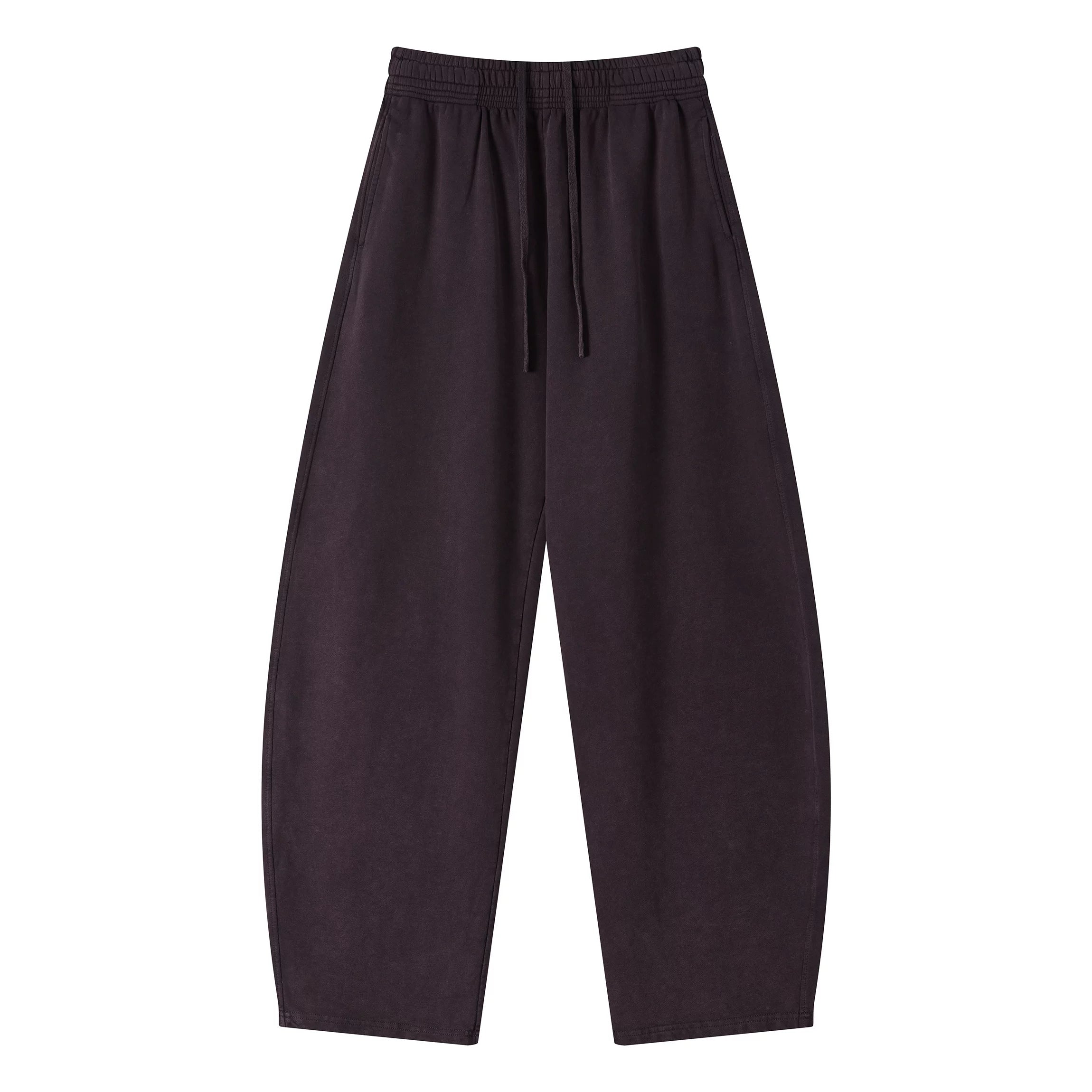 Kanye stretchy distressed washed curved-leg pants