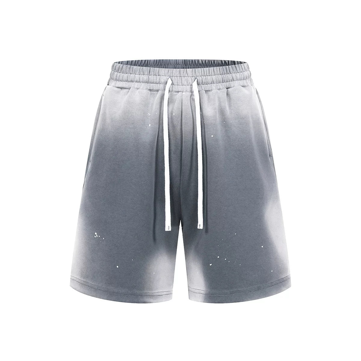 KANYE washed and distressed casual shorts