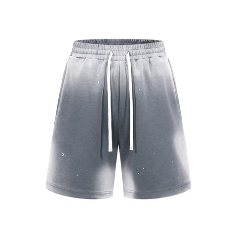 KANYE washed and distressed casual shorts
