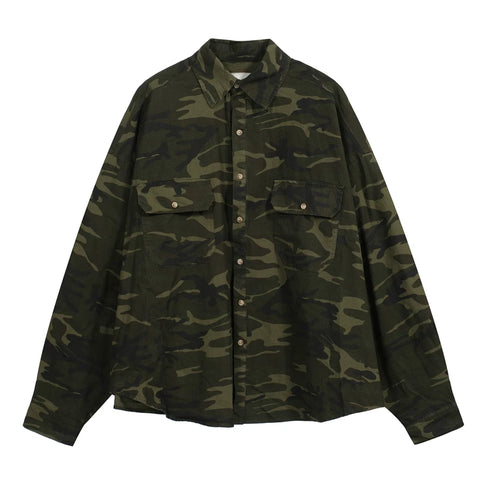 Undermycar Water Washed Vintage Patchwork Shirt