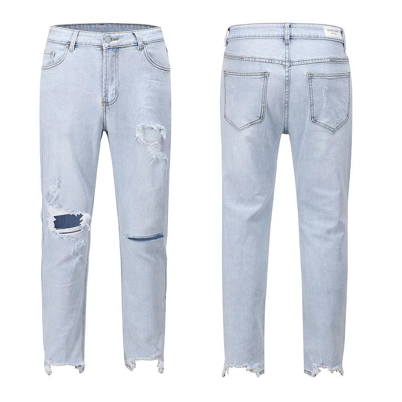 Kanye's identical street hip-hop distressed jeans