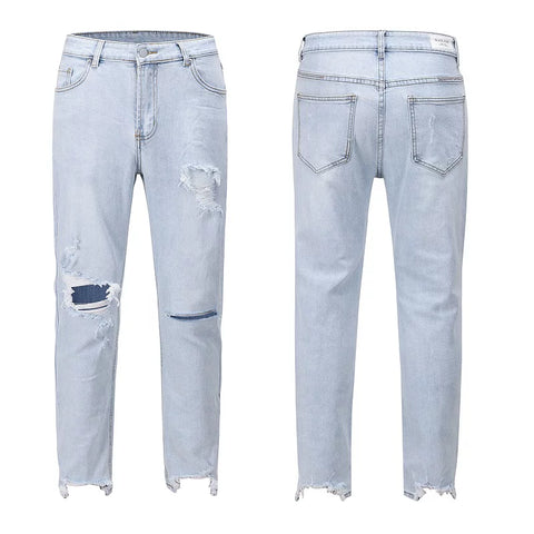 Kanye's identical street hip-hop distressed jeans