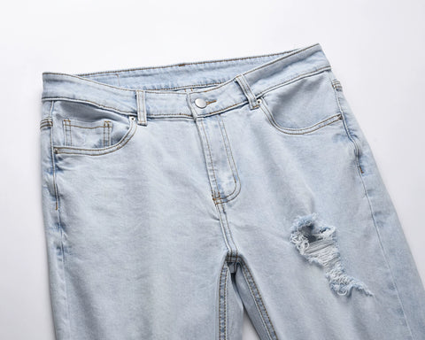 Kanye's identical street hip-hop distressed jeans