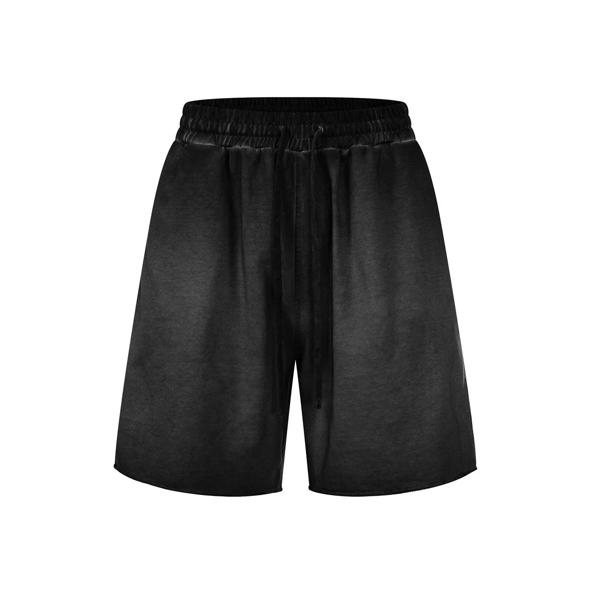 KANYE's loose, washed and distressed shorts