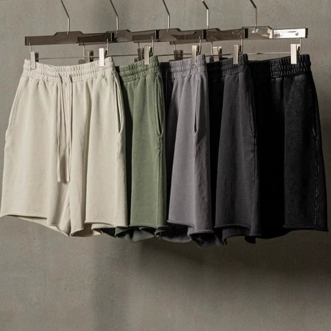 Kanye Retro Drawstring Loose Flared Shorts