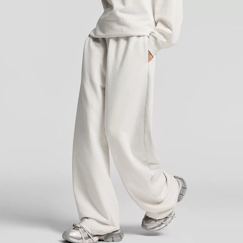 KANYE straight-leg loose casual drawstring pants