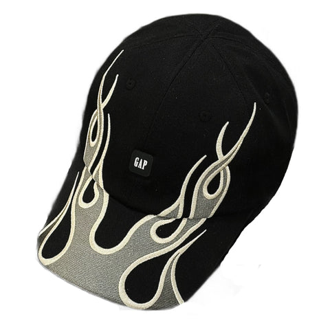 Premium YZY Flame Embroidery Kanye Style Baseball Cap