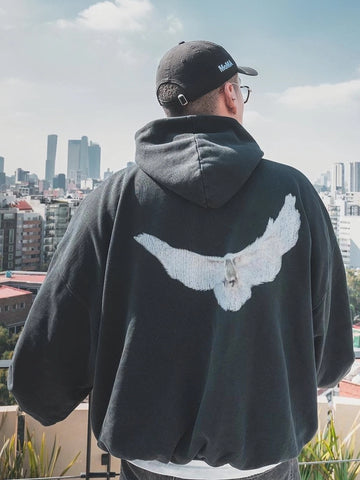 YEEZY Kanye Peace Dove Print Hoodie