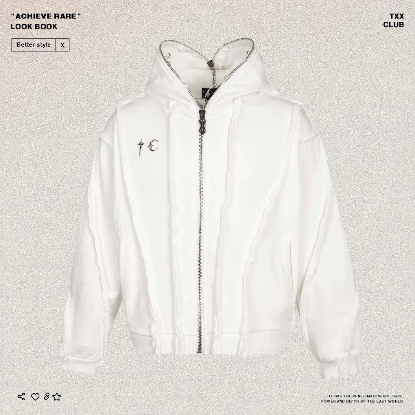 THUG CLUB Shark Mask Hoodie