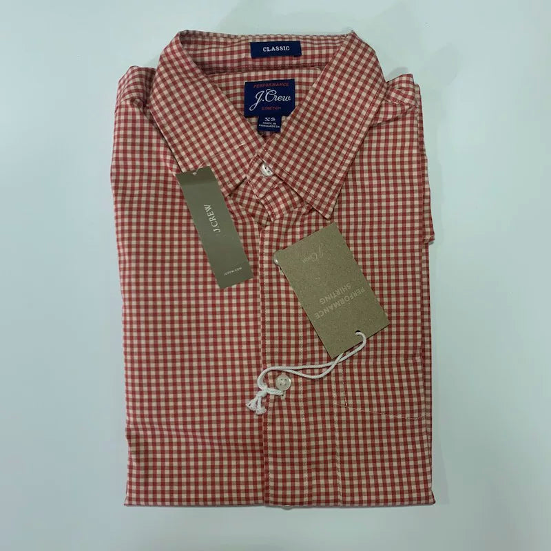 In-stock J.CREW solid-color cotton long-sleeved shirt